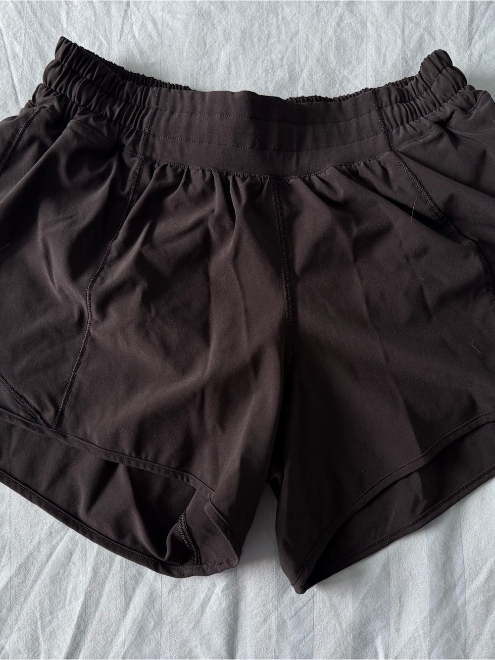 Lululemon short shorts with mesh detailing